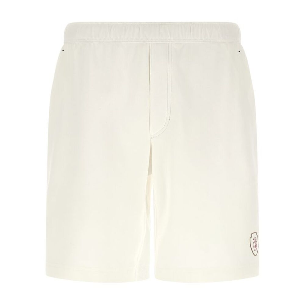 Brunello Cucinelli White Cotton Bermuda Men's Shorts
